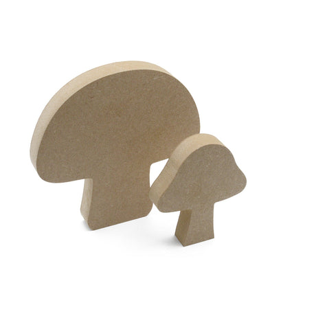 Freestanding Mushroom Toadstool - 18mm MDF Wooden Craft Shape - Laserworksuk