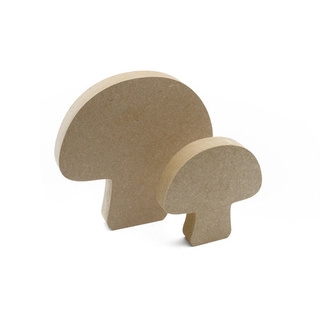 Freestanding Mushroom Toadstool - 18mm MDF Wooden Craft Shape - Laserworksuk