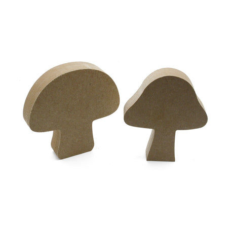 Freestanding Mushroom Toadstool - 18mm MDF Wooden Craft Shape - Laserworksuk