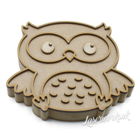 Freestanding Owl Layered Bird Shapes - Nursery Decor - Laserworksuk