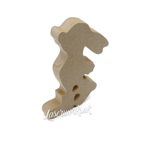 Freestanding Rabbit in Wellies - Boots 18mm MDF - Laserworksuk