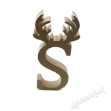 Freestanding Reindeer Antler Letters - Laserworksuk
