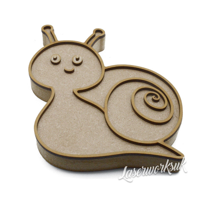 Freestanding Snail Craft Shapes - Nursery Decor - Laserworksuk