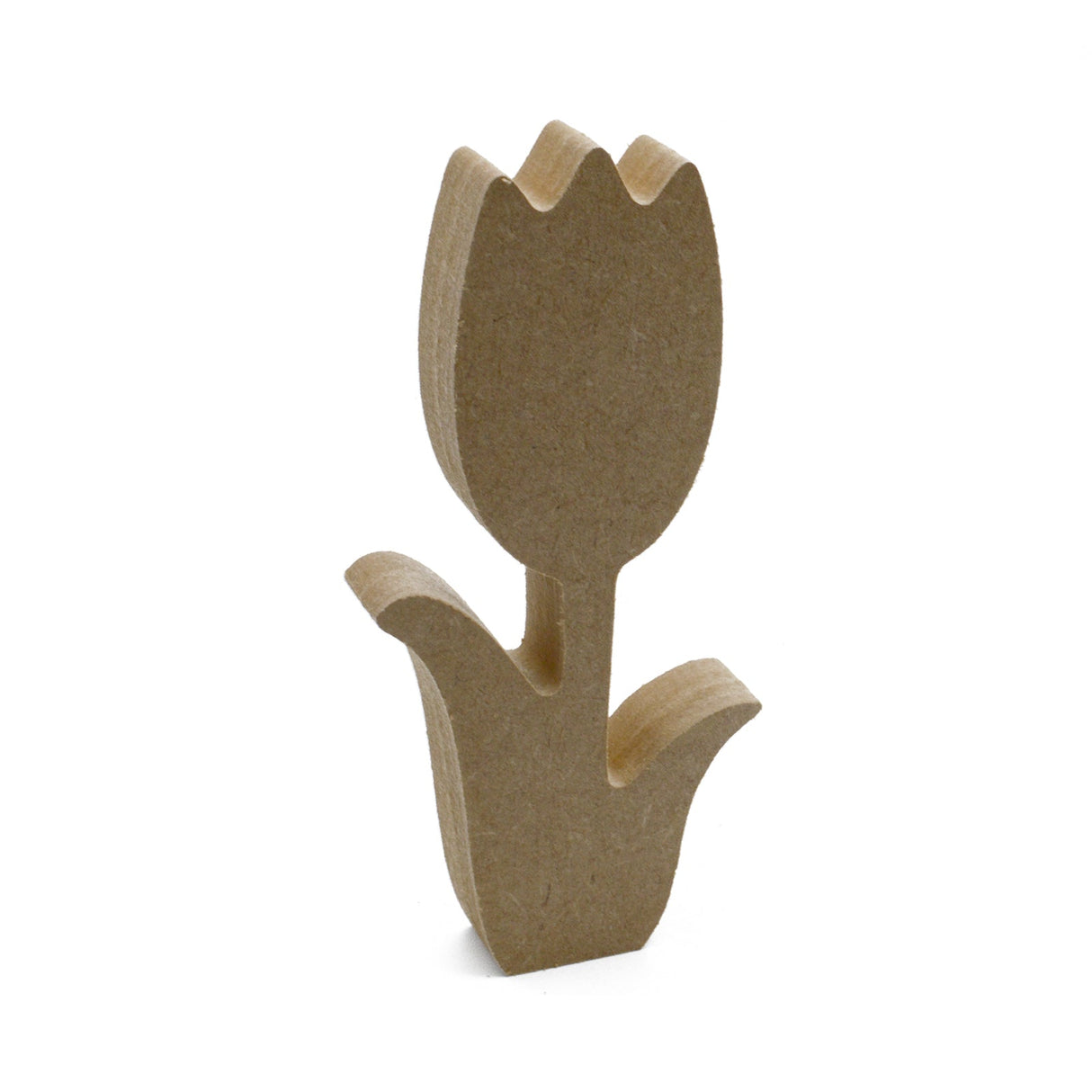Freestanding Spring Tulip Shape - MDF Wooden Flowers - Laserworksuk
