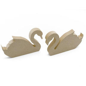 Freestanding Swan Wooden Wedding Bird Craft Shapes - Laserworksuk