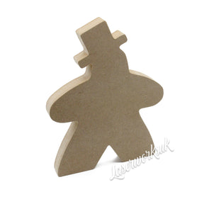 Freestanding Wooden Groom Meeple Craft Shapes - Laserworksuk