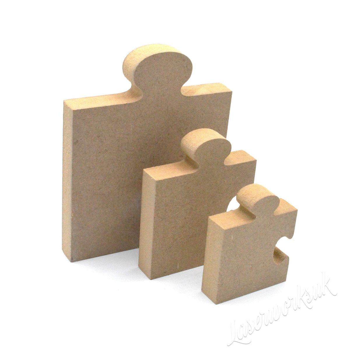 Freestanding Wooden Jigsaw Puzzle Shapes - Nursery Décor - Laserworksuk