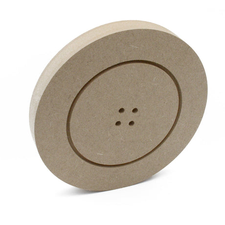 LaserworksUK Freestanding Wooden Large Buttons Shapes