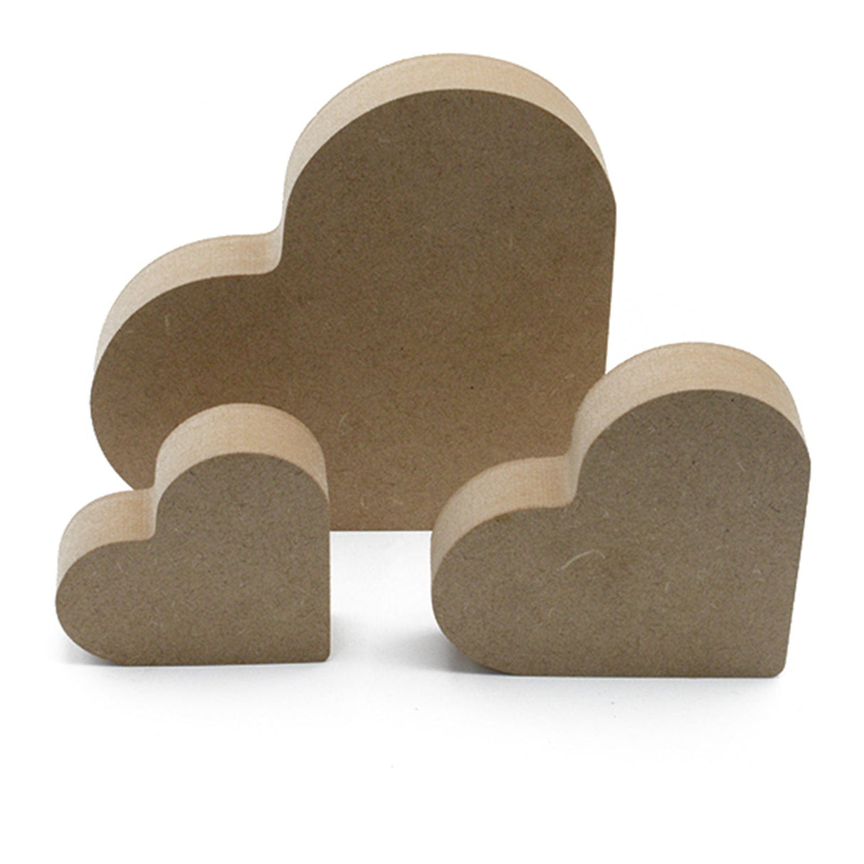 Freestanding Wooden Love Heart Shapes - Nursery Décor - Laserworksuk