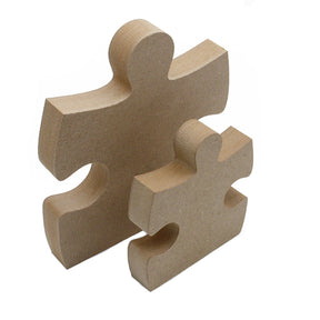 Freestanding Wooden Puzzle Pieces - Jigsaw Shapes Nursery Décor - Laserworksuk
