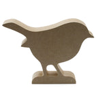 Freestanding Wooden Robin Shape - Christmas Bird Decoration - Laserworksuk
