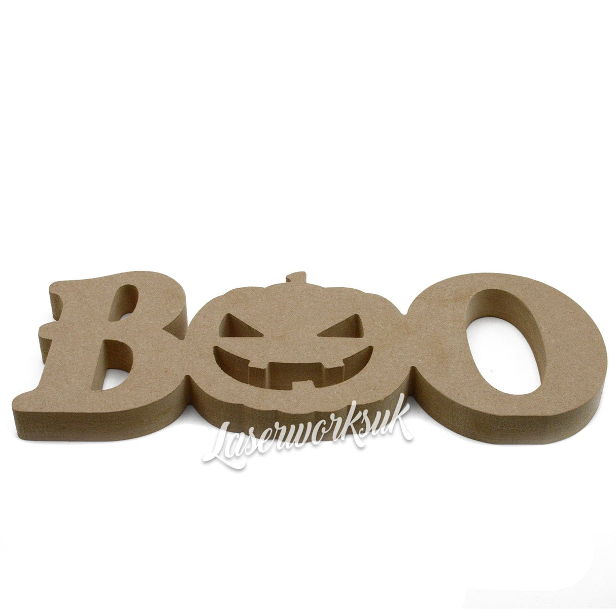 Freestanding Word Boo - Halloween Craft Sign - Laserworksuk