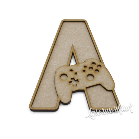 Gaming Theme Alphabet Letters - Full Set Available - Laserworksuk