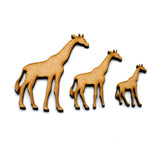 Giraffe Craft Shapes - Safari Craft Shapes - Laserworksuk