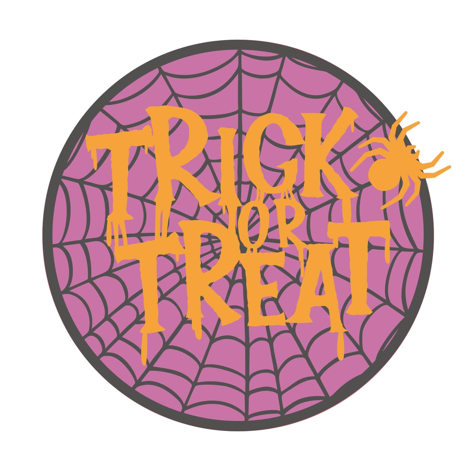 Halloween Trick or Treat - Wooden 3D Layered Door Hanger - LaserworksUK