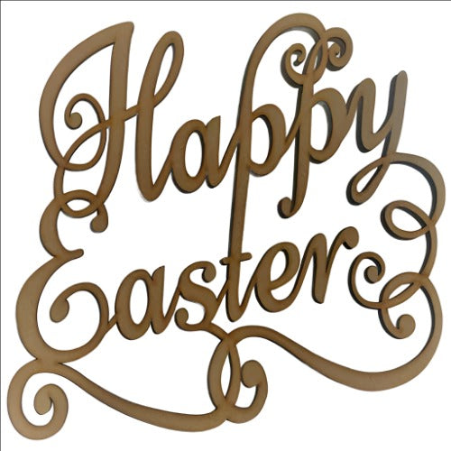 Happy Easter Sign | Easter Decoration - Laserworksuk