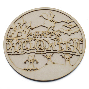 Happy Halloween Layered Door Sign - Wooden 3D Plaque - LaserworksUK