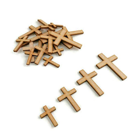 Holy Cross Jesus Religious Easter MDF Crucifix Craft Shape - LaserworksUK
