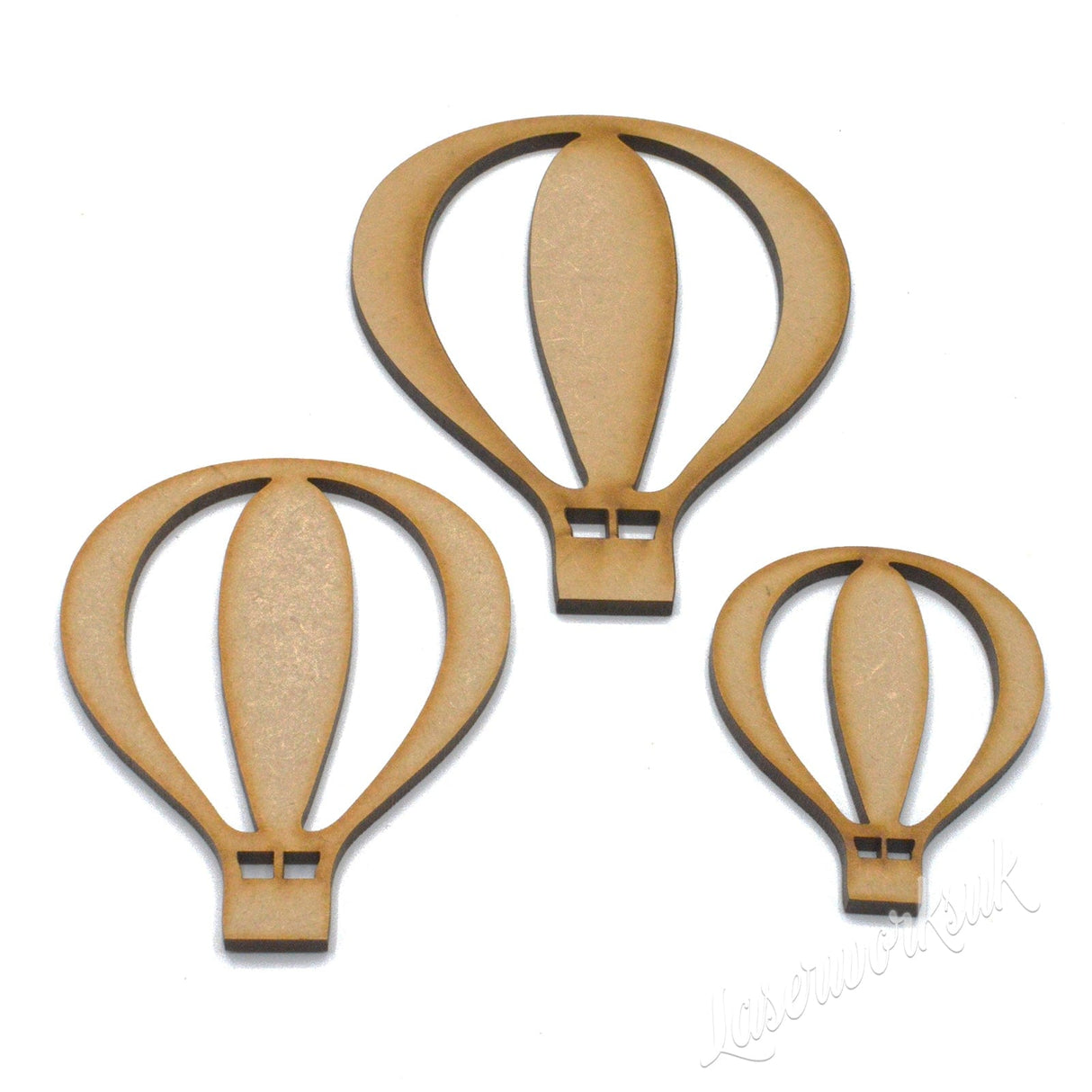 Hot Air Balloon - Wooden Craft Shapes - Laserworksuk