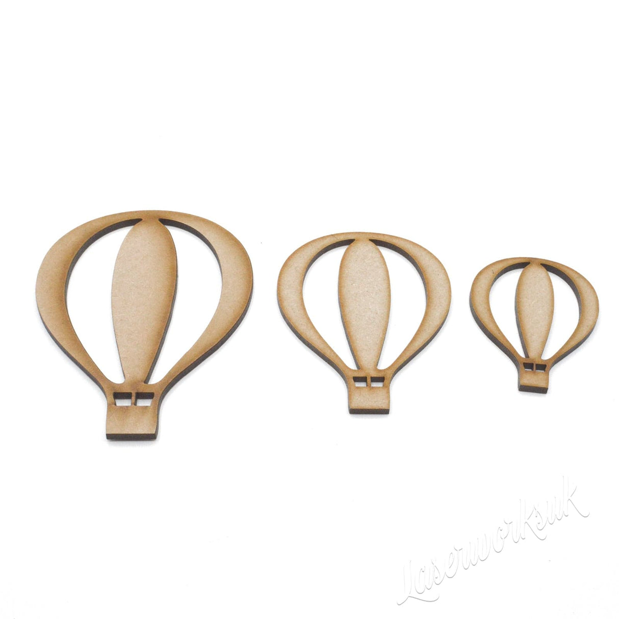 Hot Air Balloon - Wooden Craft Shapes - Laserworksuk