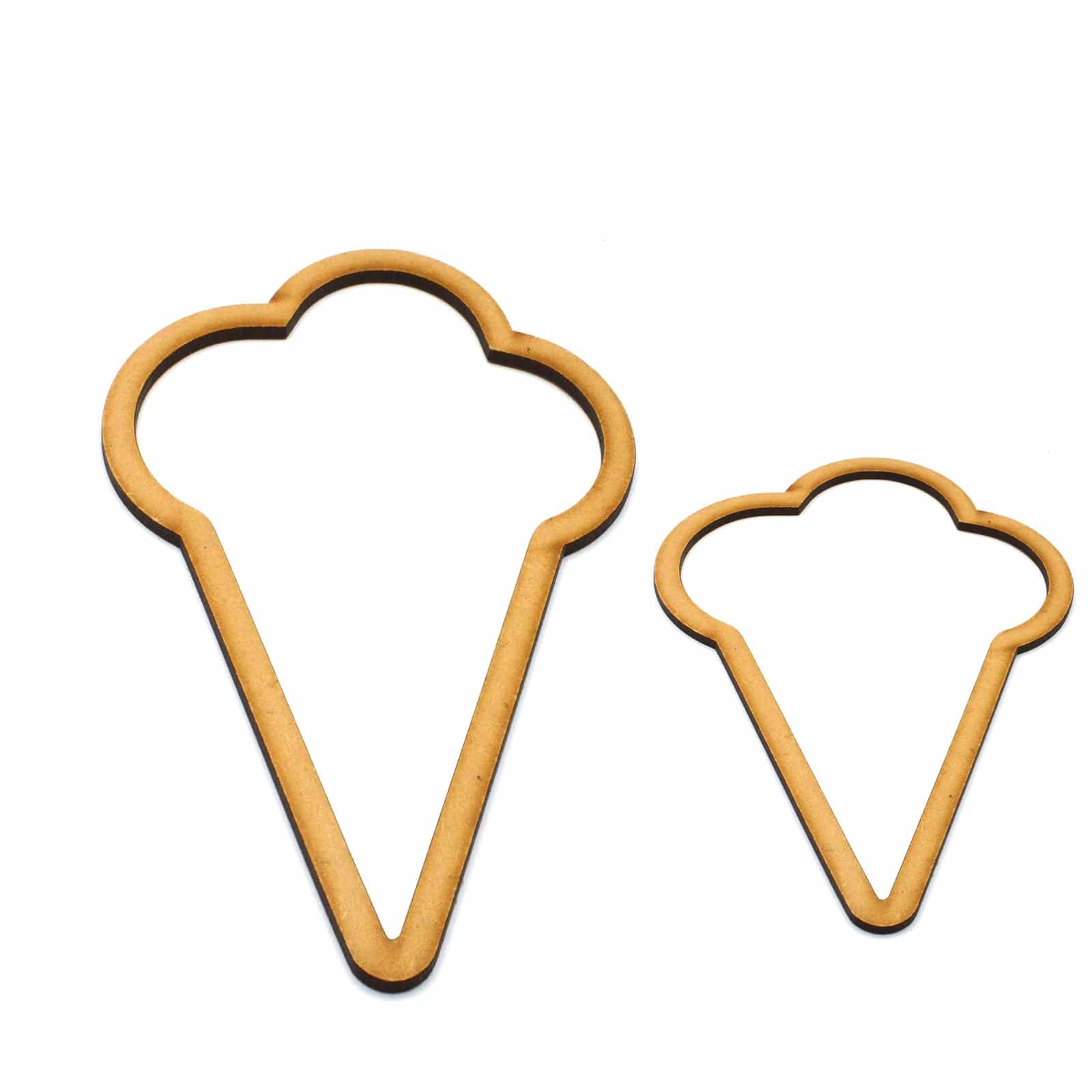 Ice Cream Cone Craft Shapes – Nursery Decor - LaserworksUK