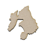 Isle of Islay  Craft Map - Scottish Island Outline - Laserworksuk