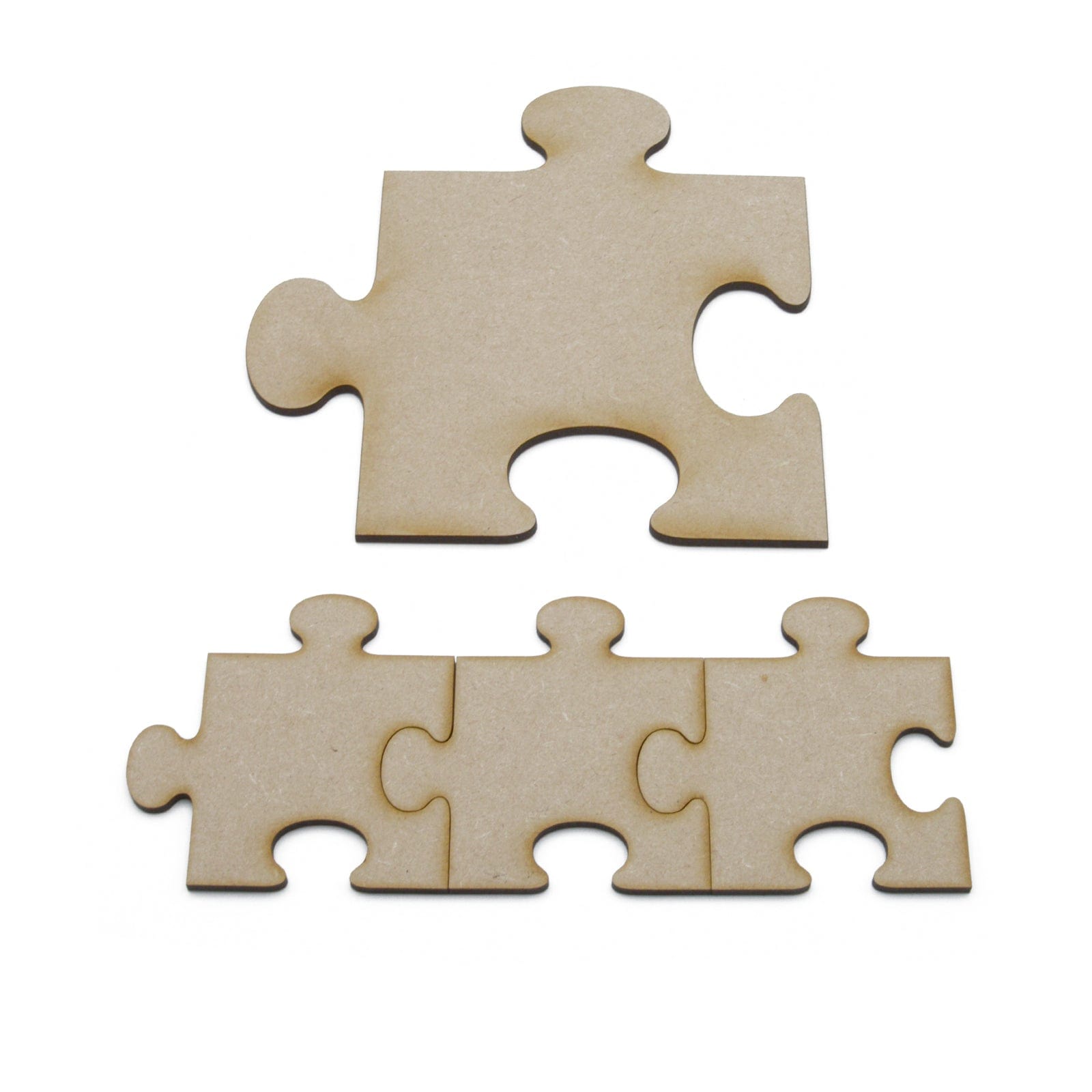 Wooden puzzle pieces for 2025 crafts