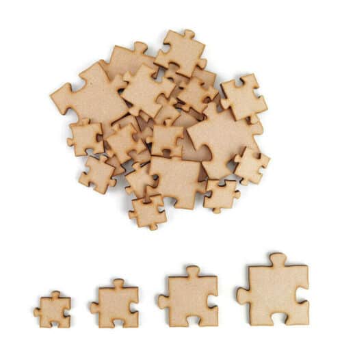 Jigsaw Puzzle Pieces - Crafts and embellishments shapes - Laserworksuk