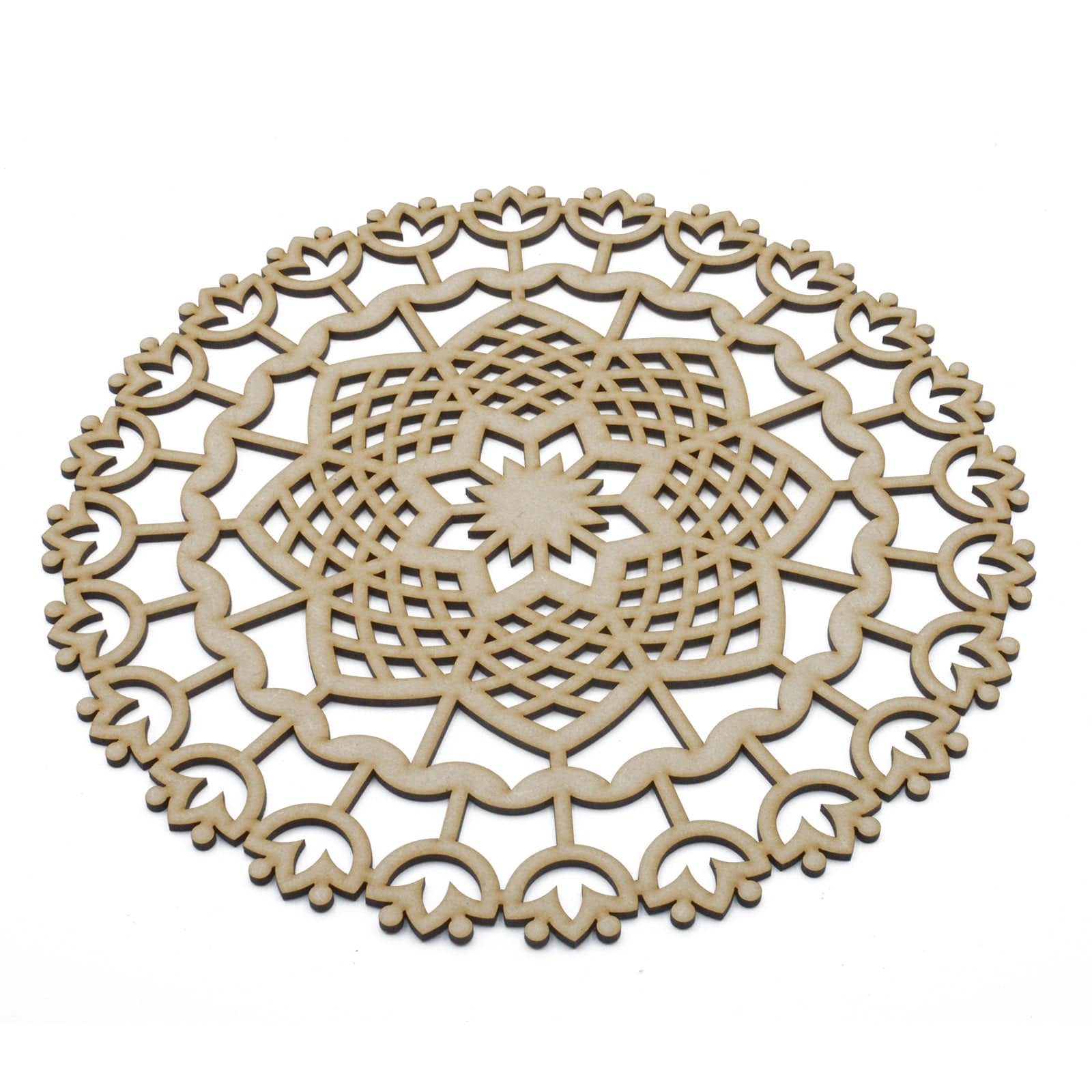 Layered Mandala - Laser Cut Lotus Mandala Wall Decor - LaserworksUK