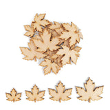 Maple Leaf Wooden Craft Shapes - Perfect For Crafts - Laserworksuk