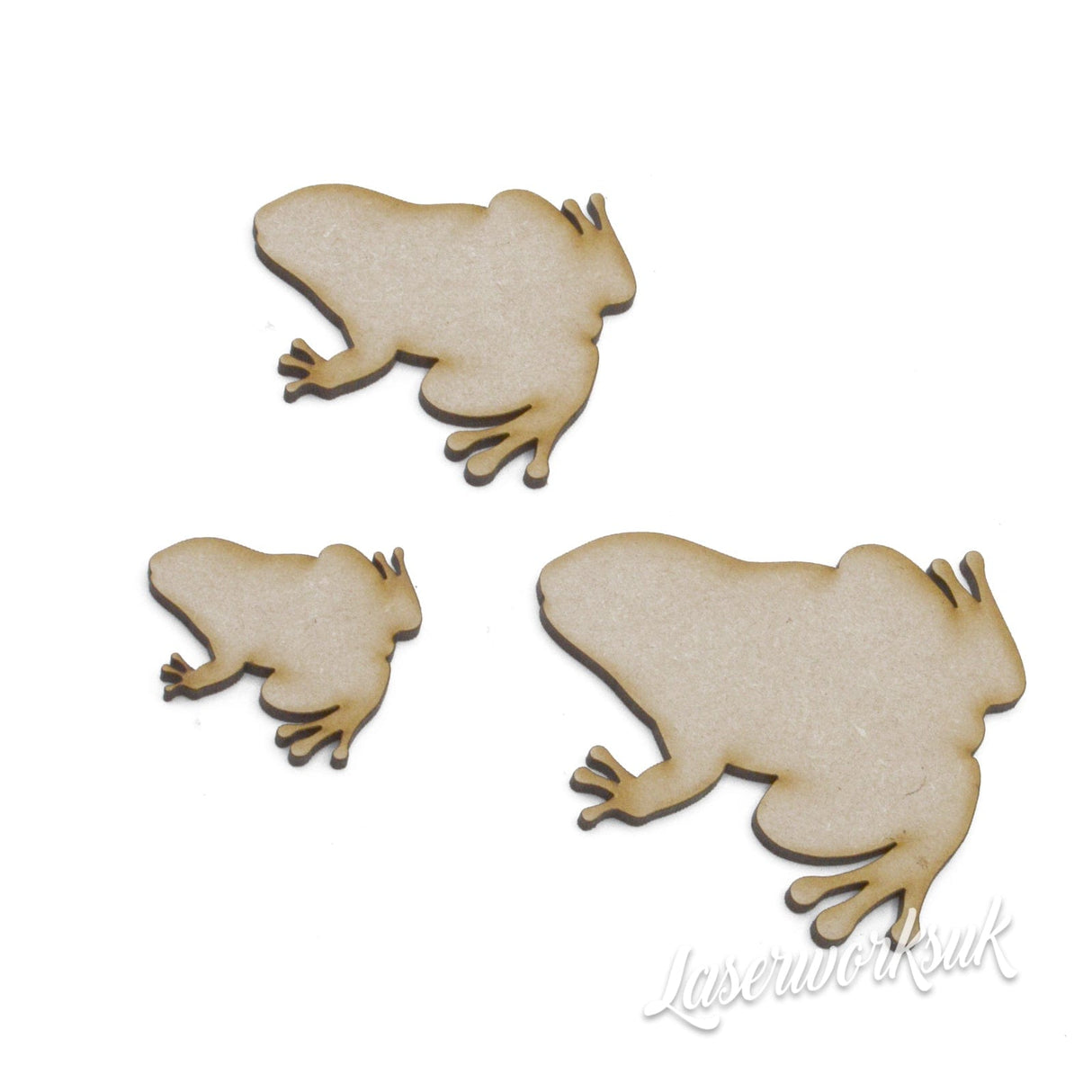 MDF Frog Craft Shapes - Card Making - Laserworksuk