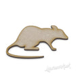 MDF Rat Rodent Craft Shapes - Card Making - Laserworksuk