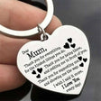 Mum stainless steel Keyring - Mum Heart Keychain - LaserworksUK