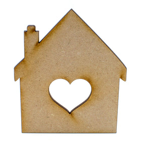 New Home - MDF House - Craft Shapes - LaserworksUK