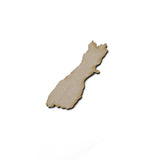 New Zealand Maps - Kiwi Map Outline Shapes - Laserworksuk