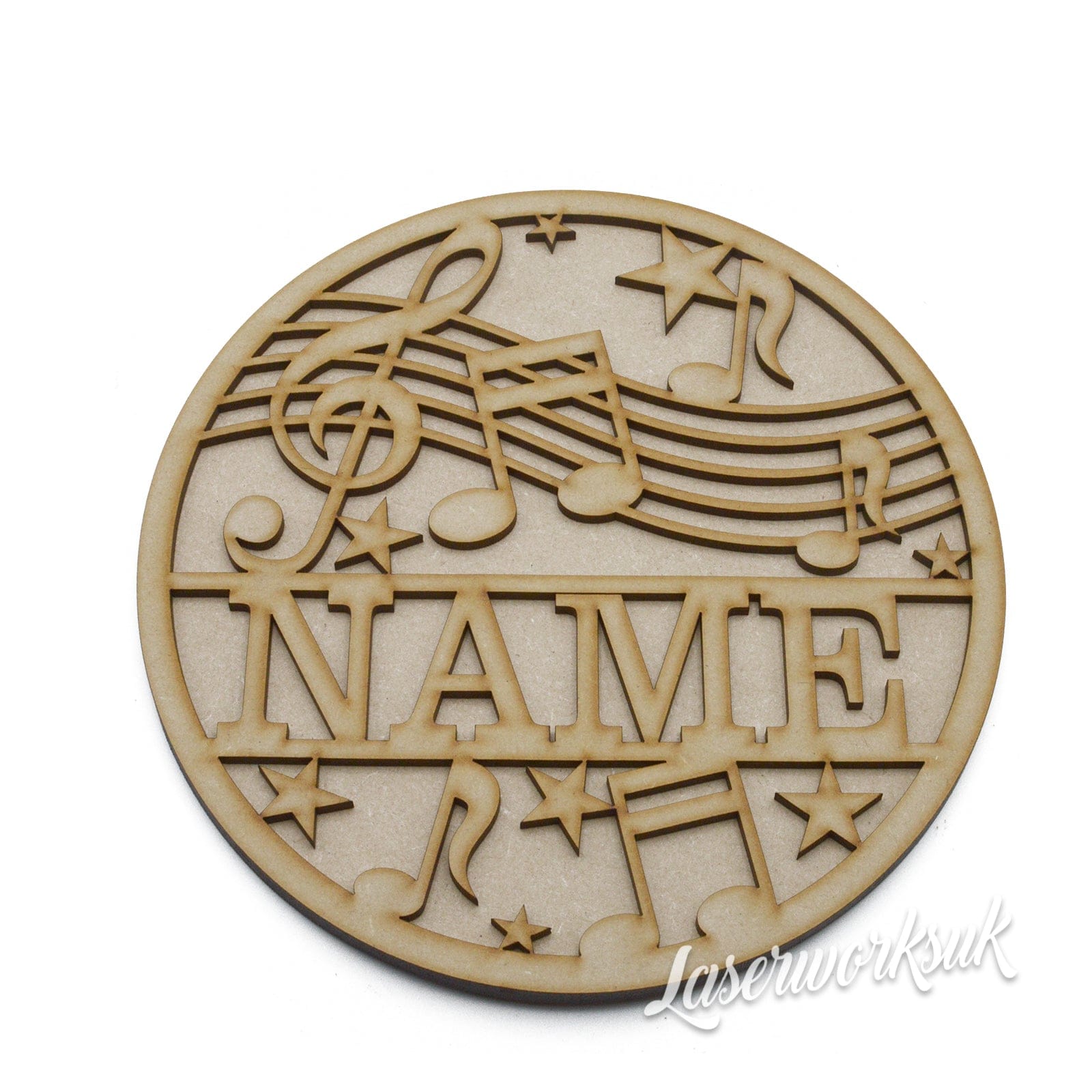 Block 3 Singer. Sign Personalised 3D Music Sign | Layered MDF Musical Plaque | 3mm