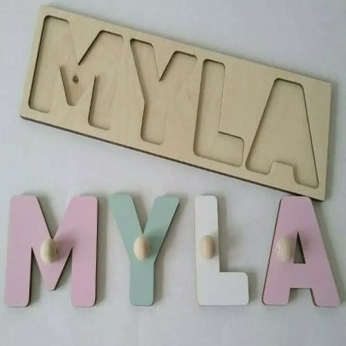 Personalized name puzzle for hot sale baby