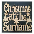 Personalised Christmas at the Surnames Plaque - Laserworksuk