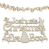 Personalised Christmas Eve Box Craft Sign, Plaque - Laserworksuk