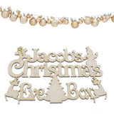 Personalised Christmas Eve Box Craft Sign, Plaque - Laserworksuk