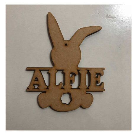 Personalised Easter Bunny Decorations - LaserworksUK