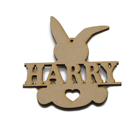 Personalised Easter Bunny Decorations - LaserworksUK