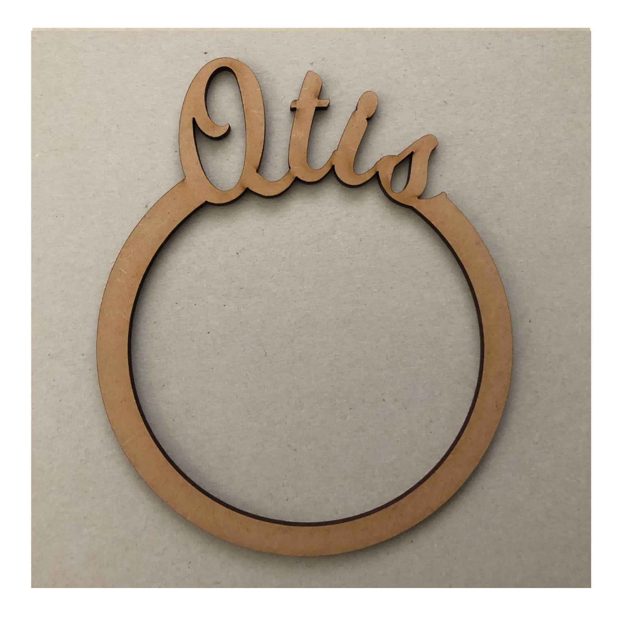 Personalised Name Hoops - Nursery Decor - LaserworksUK