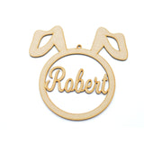 Personalised Named Easter Bunny Tags - Laserworksuk