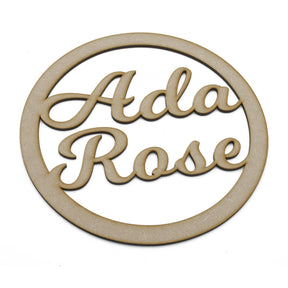 Personalised Names - Dream Catcher Rings, Mobile Hoop Shapes - LaserworksUK