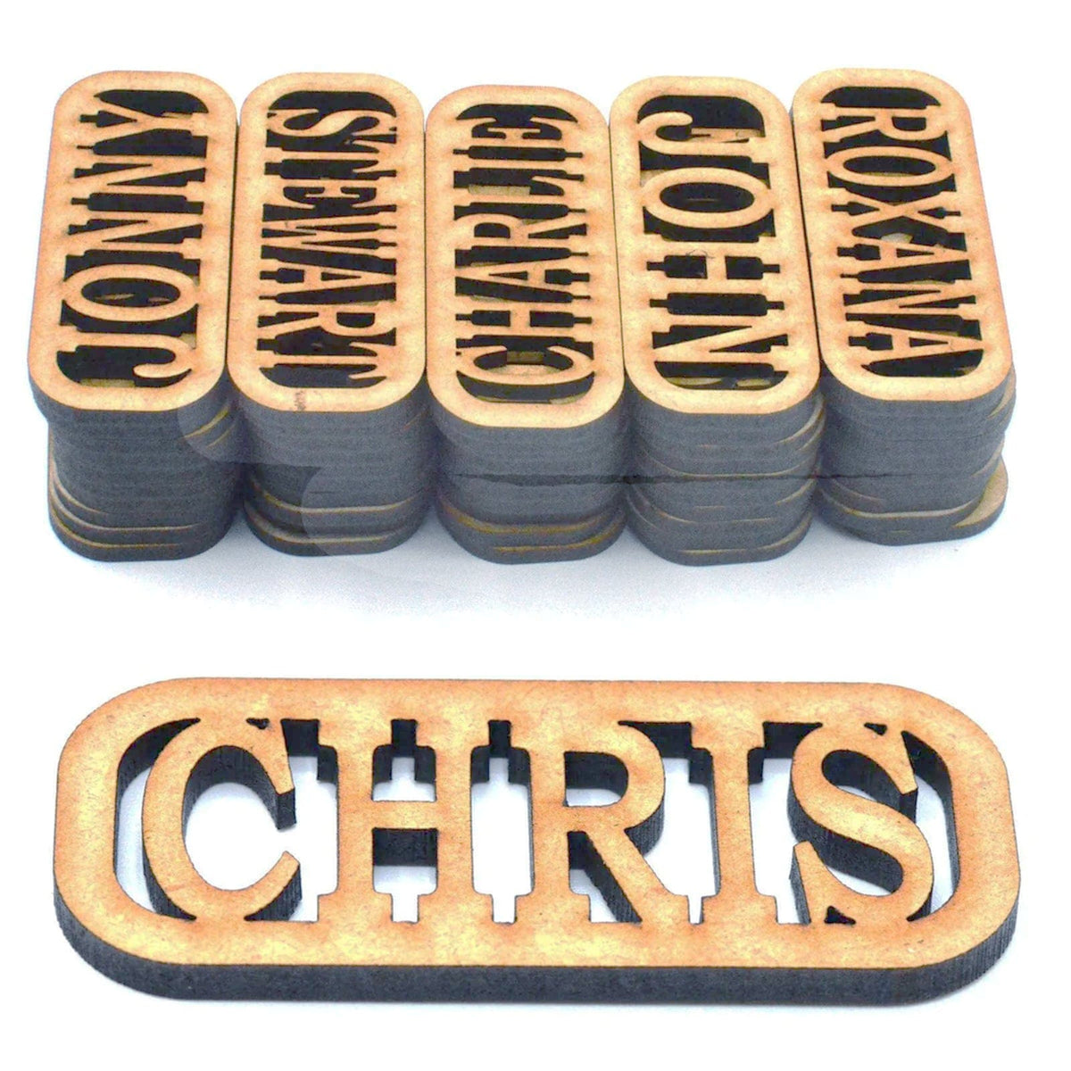 personalised keyring wooden letter keyring