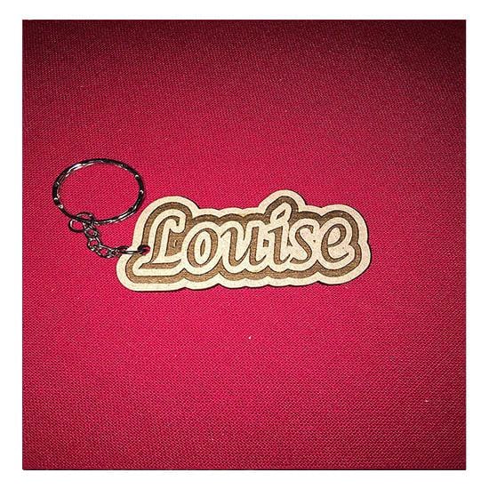 Personalised Wooden Keyring Tags - LaserworksUK