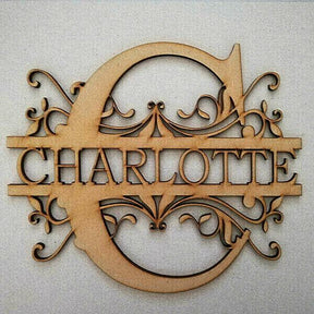 Personalised Wooden Monogram Letters - LaserworksUK