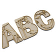 Safari Animal Theme Layered Letters - Full Alphabet Set Available - LaserworksUK