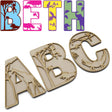Safari Animal Theme Layered Letters - Full Alphabet Set Available - Laserworksuk